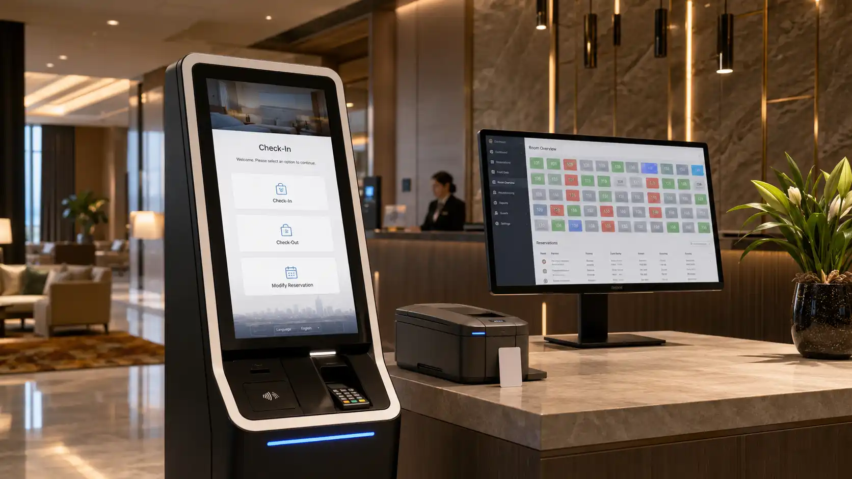 Integracja zamków hotelowych z PMS, rezerwacjami i kioskiem samoobsługowym