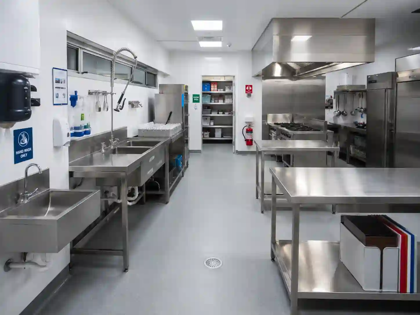 Kuchnia gastronomiczna przygotowana do wymagań Sanepidu BHP i ppoż